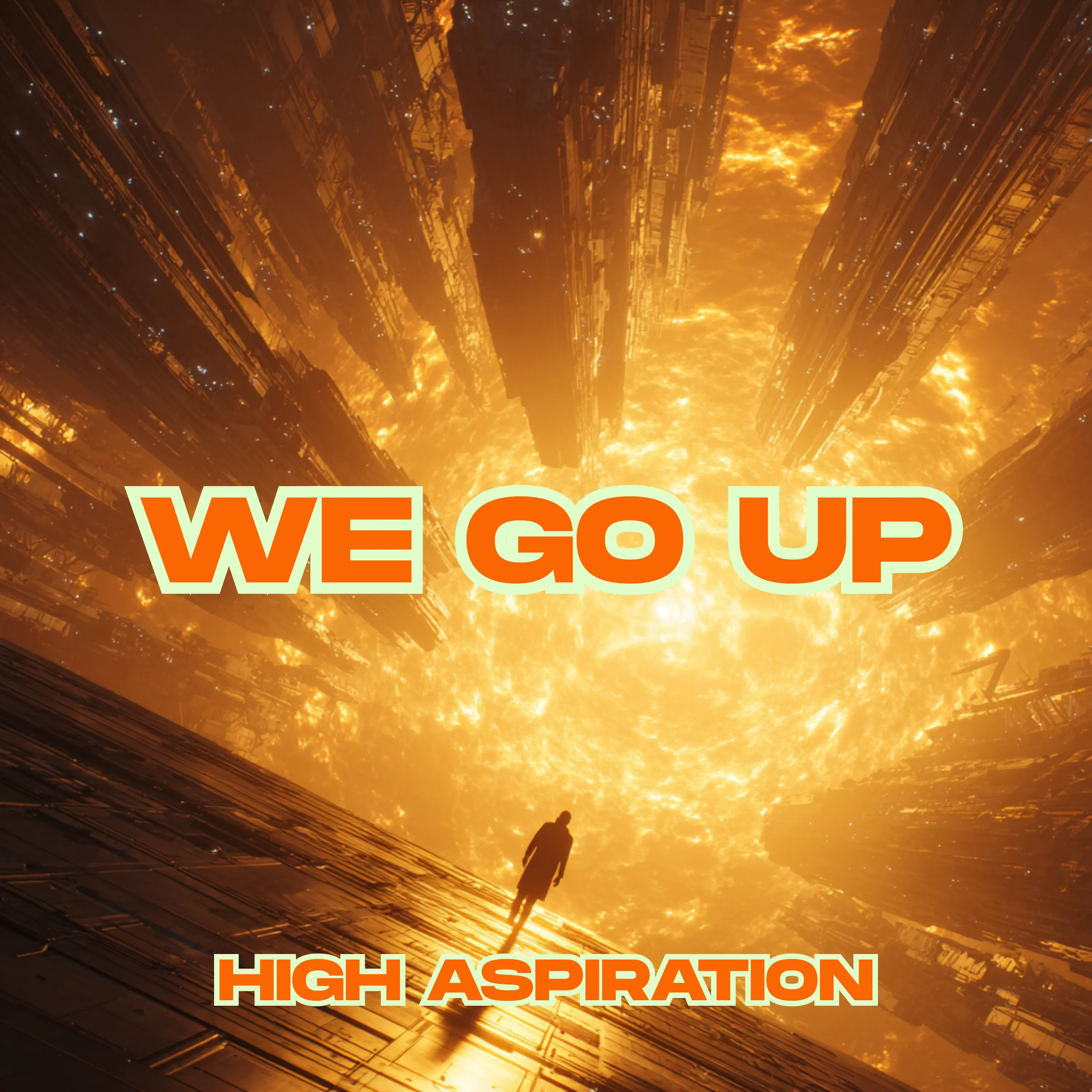 High Aspiration — WE GO UP jacket art